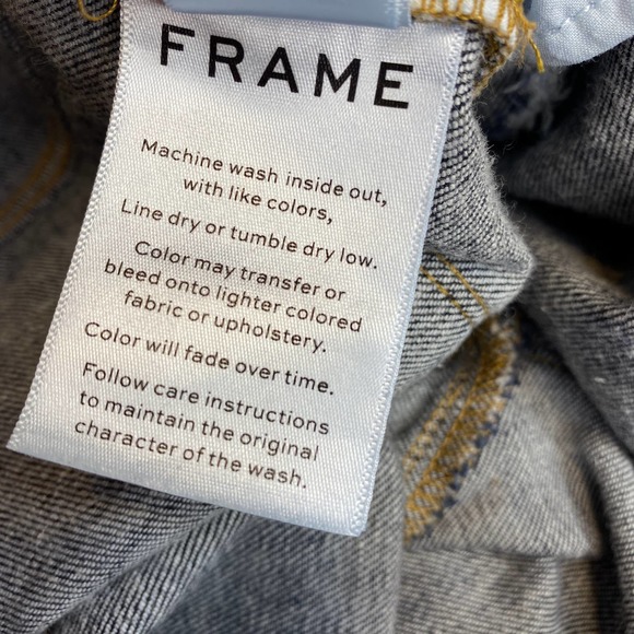 FRAME Le Garçon Crop Jeans Covant Size 26 - Picture 8 of 8
